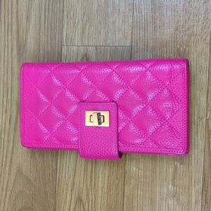 Hot Pink Quilted Wallet